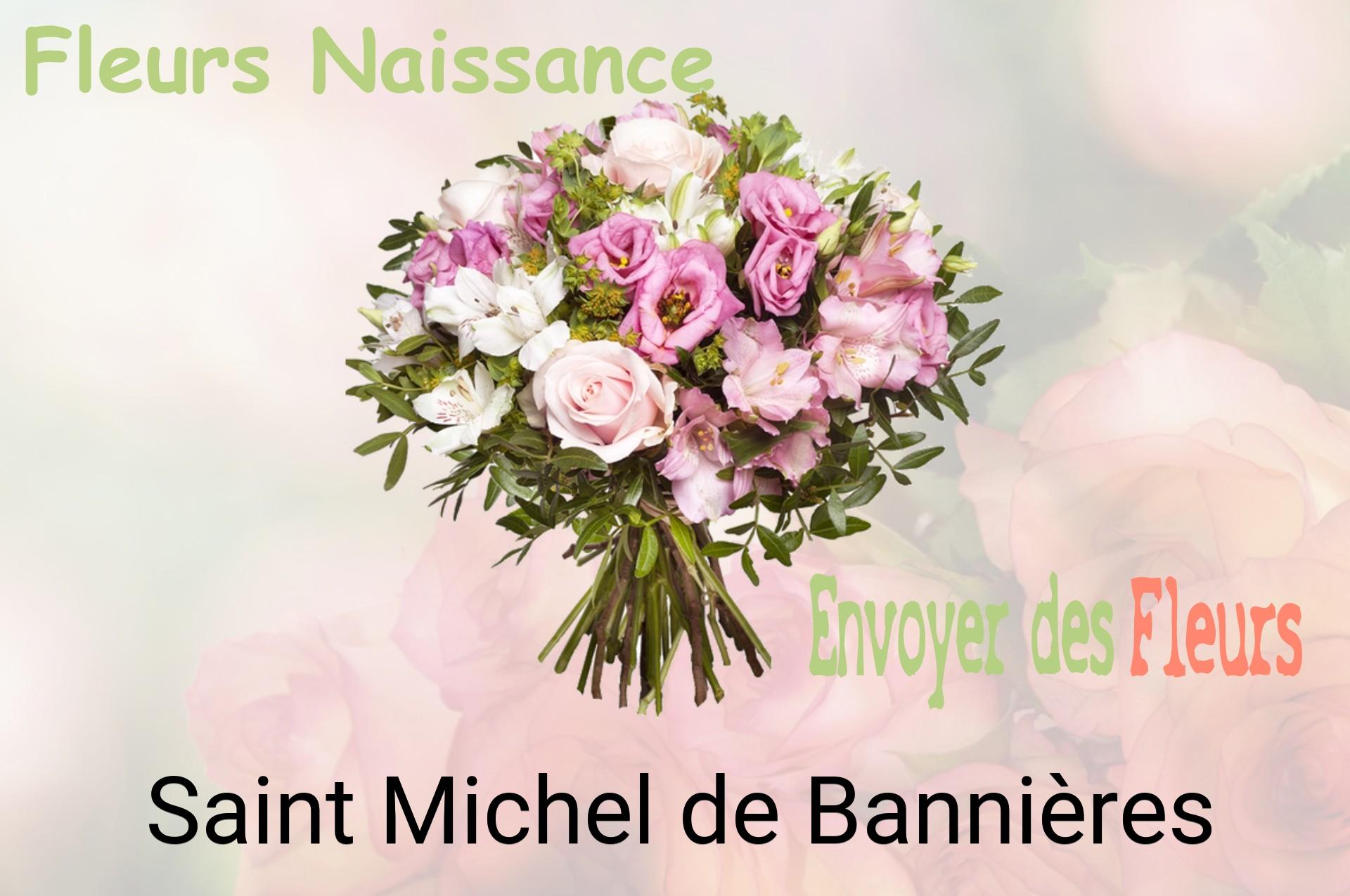 Bouquet de fleurs de naissance livré à Saint-Michel-de-Bannières